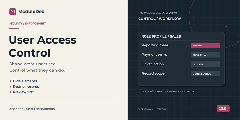Odoo User Access Control banner
